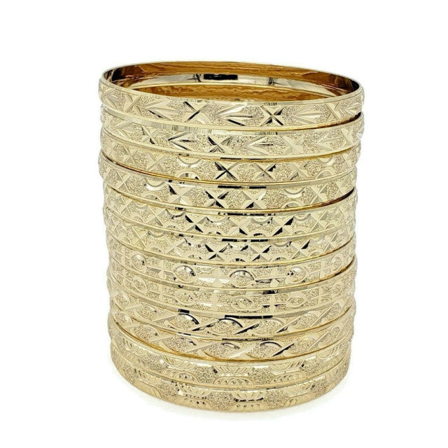 Gold Plated Bangle Set